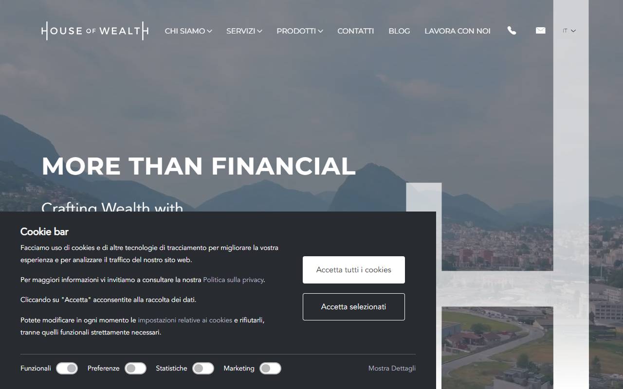 Anteprima del sito: House of Wealth SA