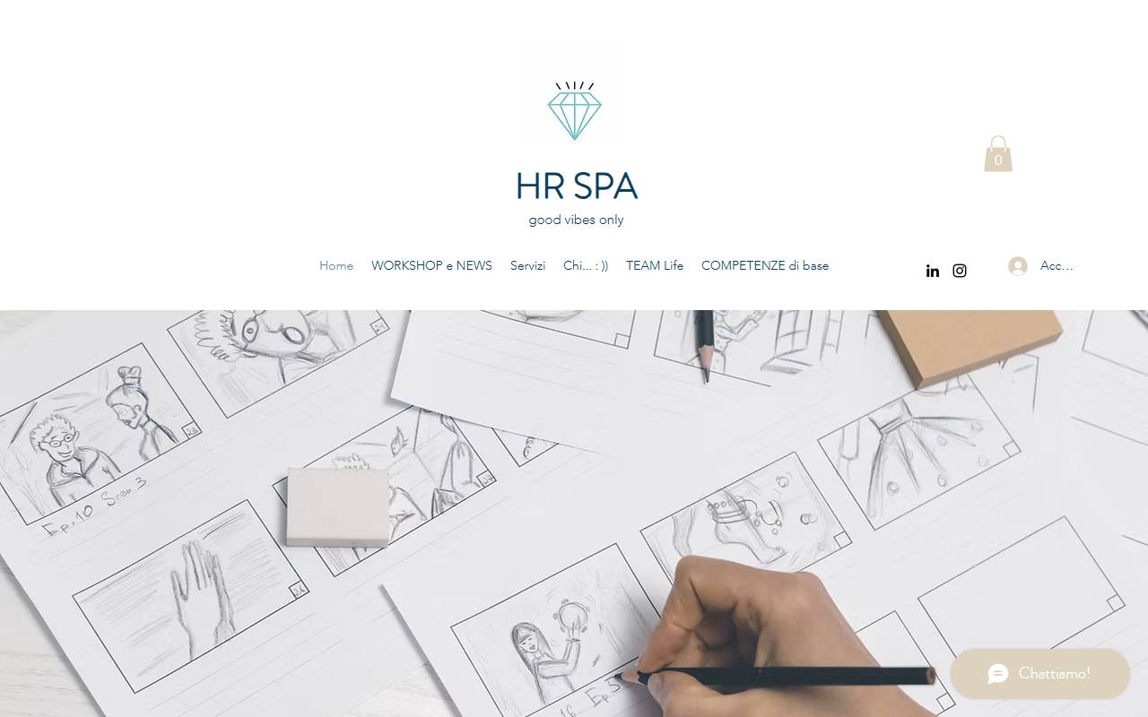 Anteprima del sito: HR SPA Sagl