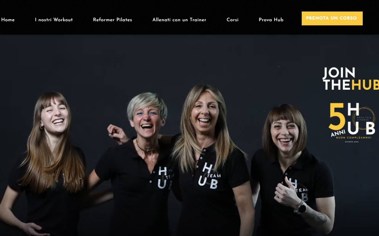 Anteprima del sito: Health & Fitness Hub Sagl