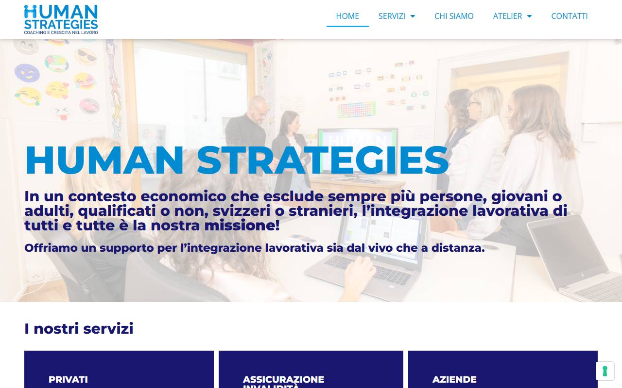 Anteprima del sito: Human Strategies Sagl