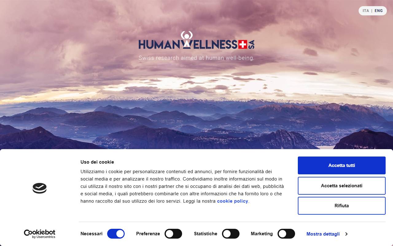 Anteprima del sito: Humanwellness SA