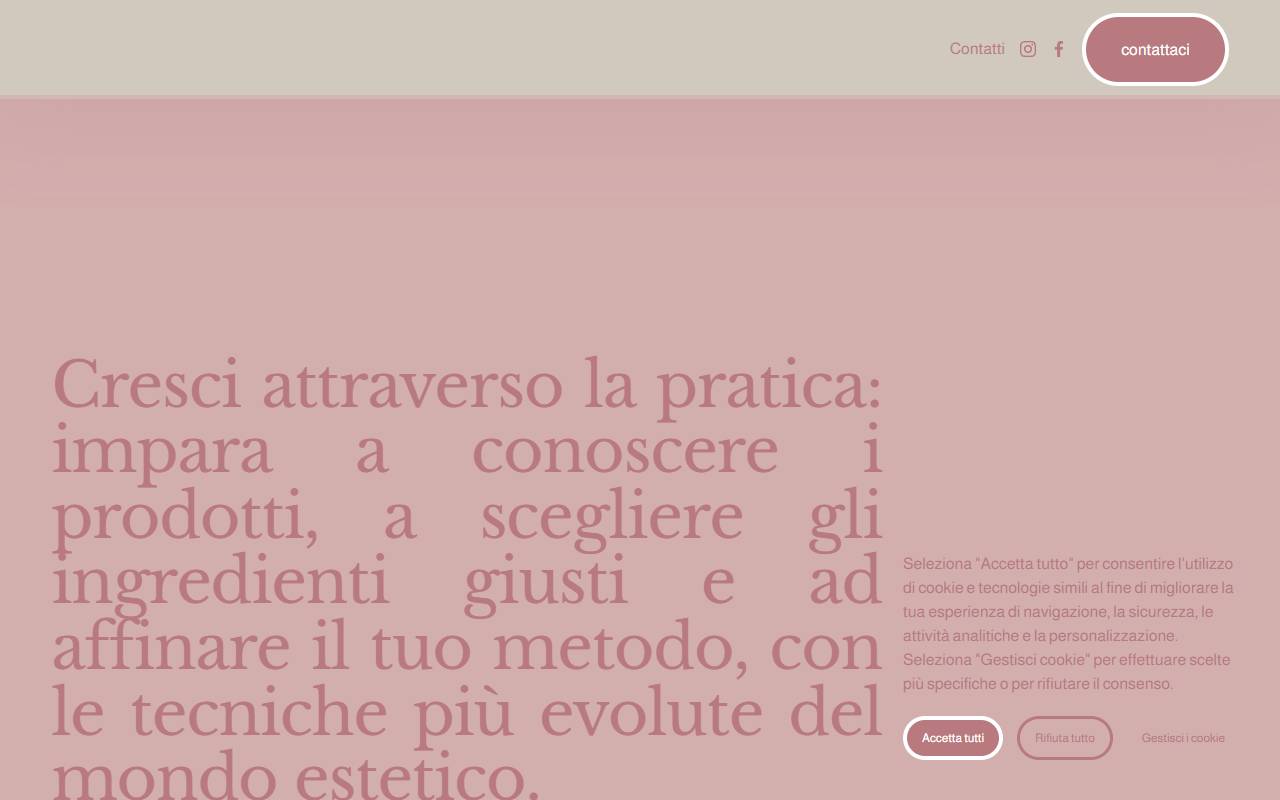Anteprima del sito: Scuola Internazionale di Estetica e Cosmetologia Hunger Ricci Sagl