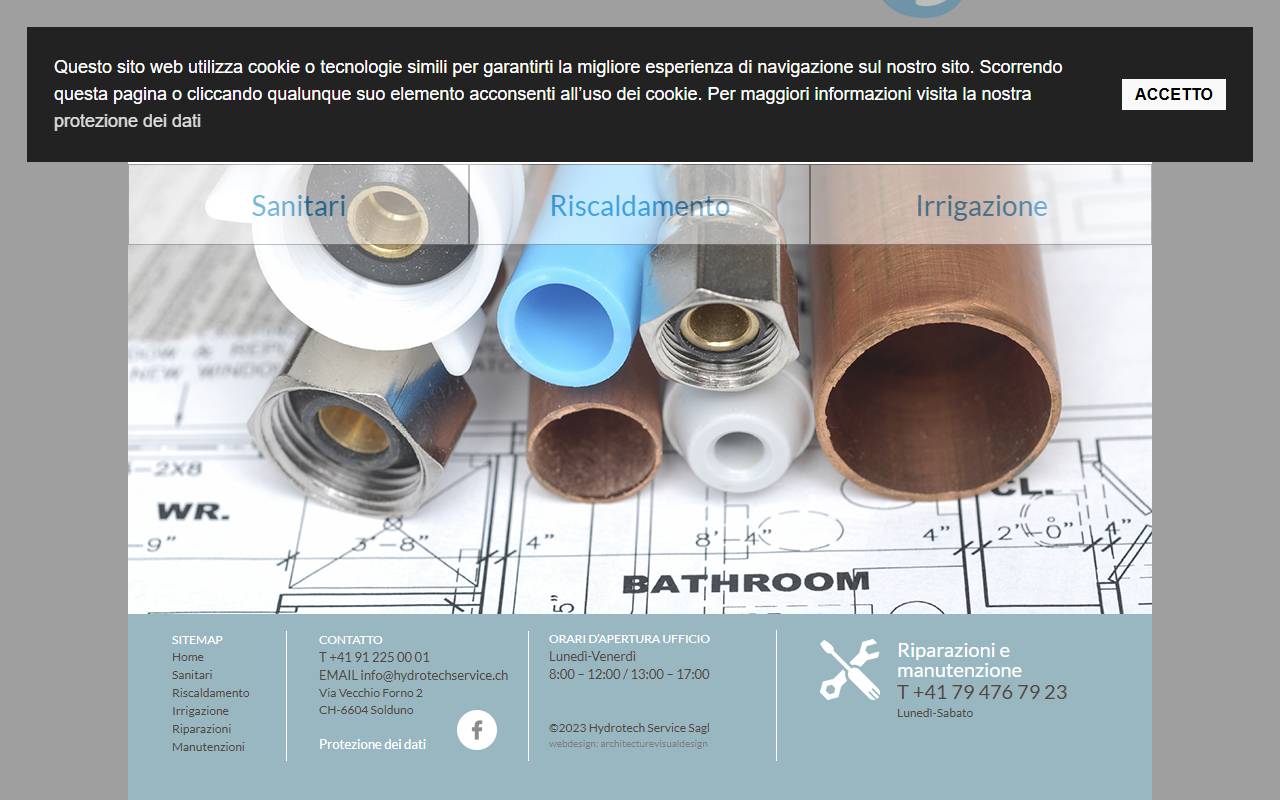 Anteprima del sito: HYDROTECH SERVICE SAGL