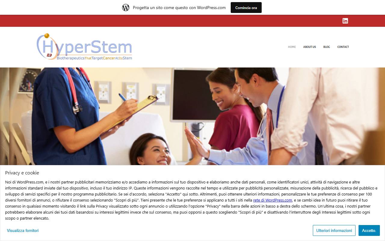 Anteprima del sito: HYPERSTEM SA