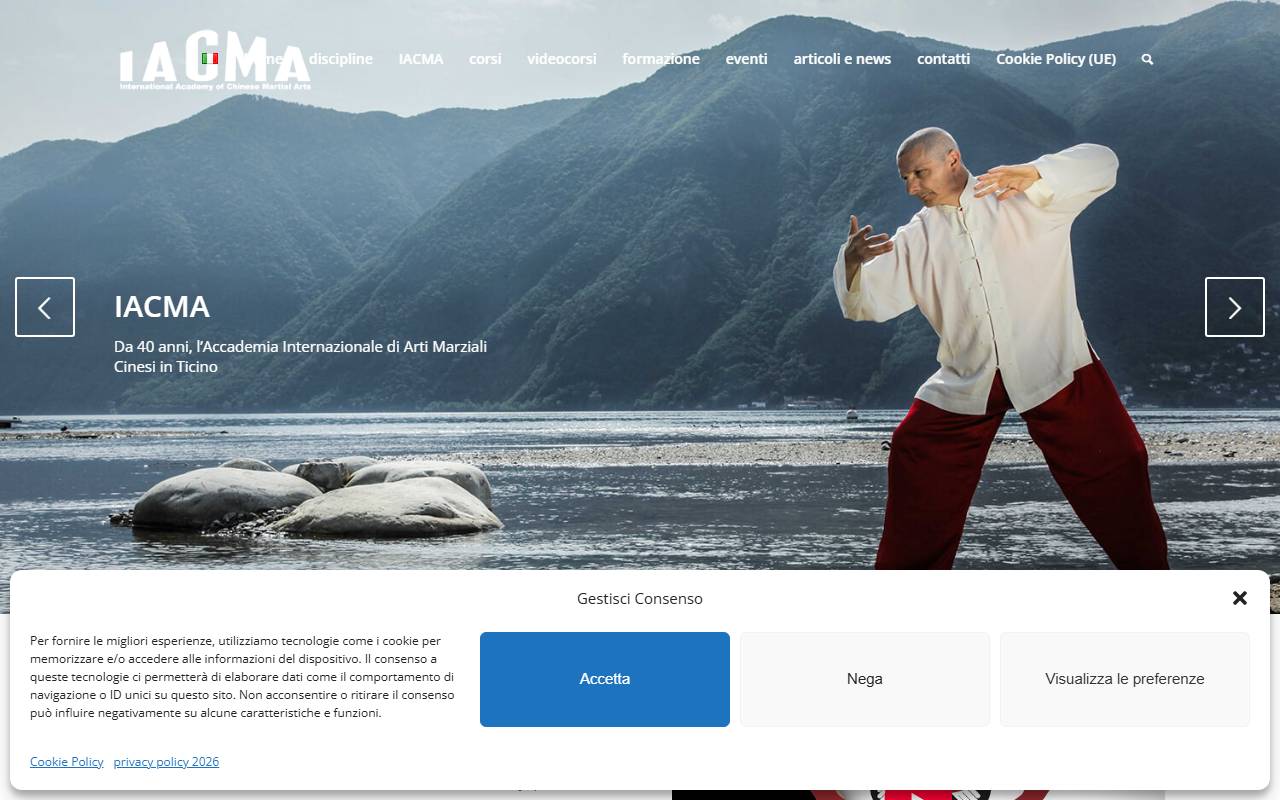Anteprima del sito: Iacma Istituto Accademico Arti Marziali Cinesi Taiji Quan e del Choy Lee Fut