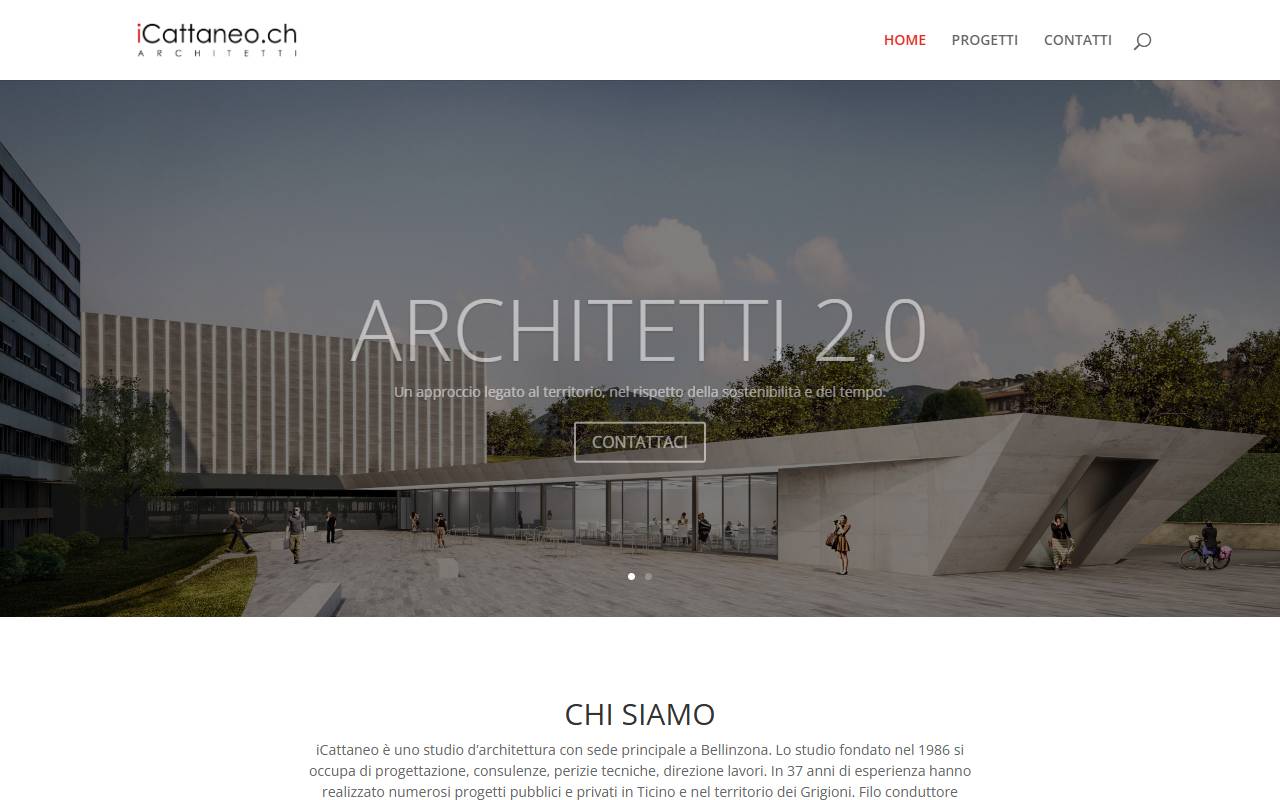 Anteprima del sito: Architetti Cattaneo e associati SA
