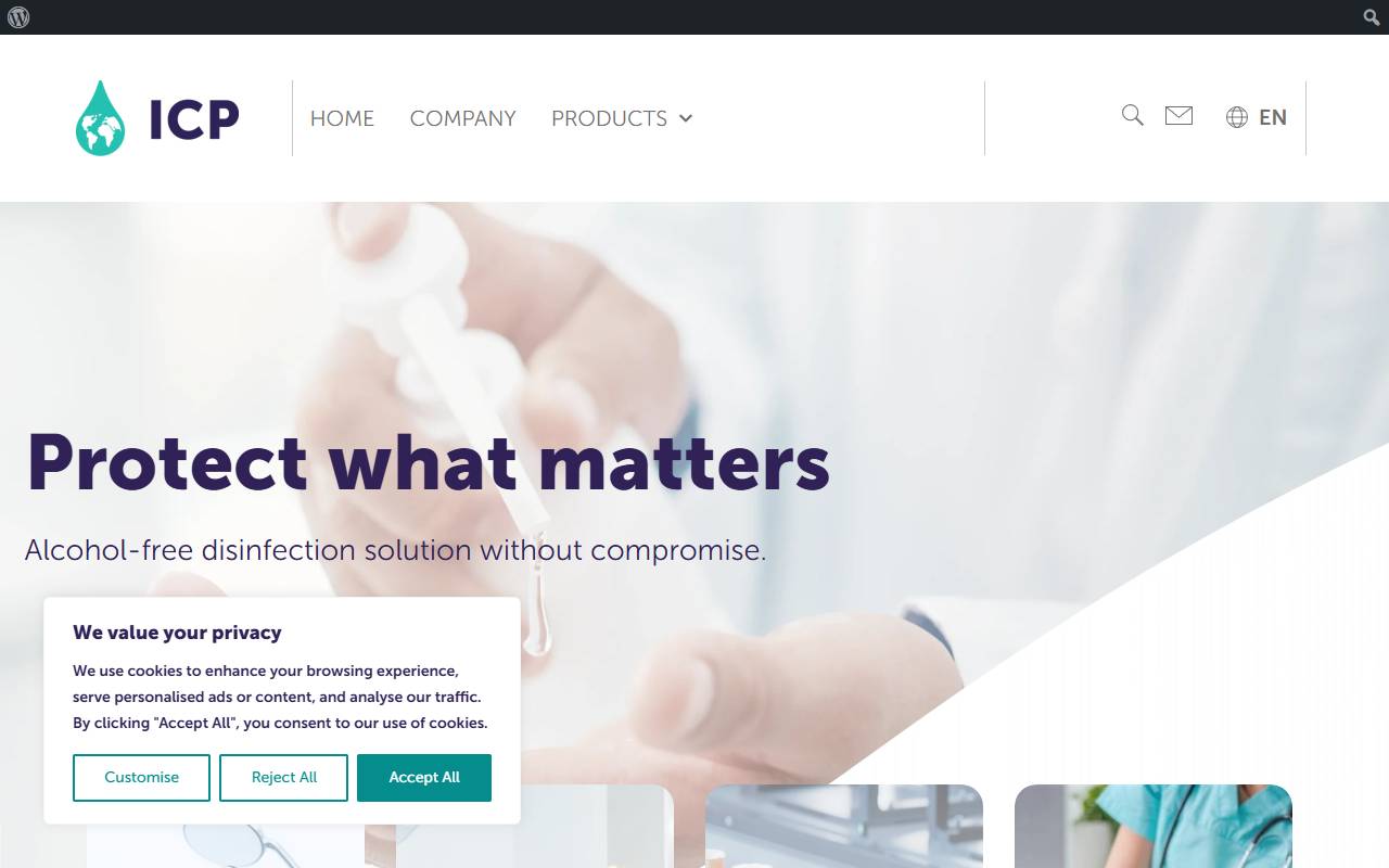 Anteprima del sito: IC Products SA