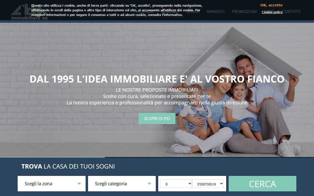 Anteprima del sito: L'Idea Immobiliare SA