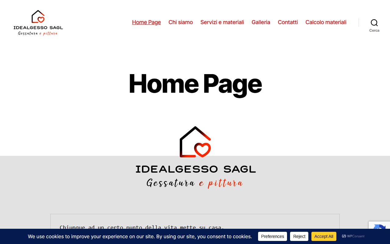 Anteprima del sito: IDEALGESSO SAGL
