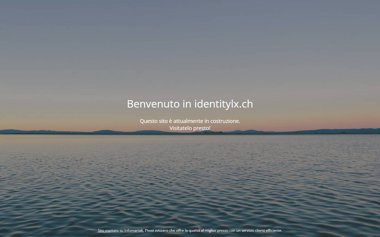 Anteprima del sito: Identity LX Sagl