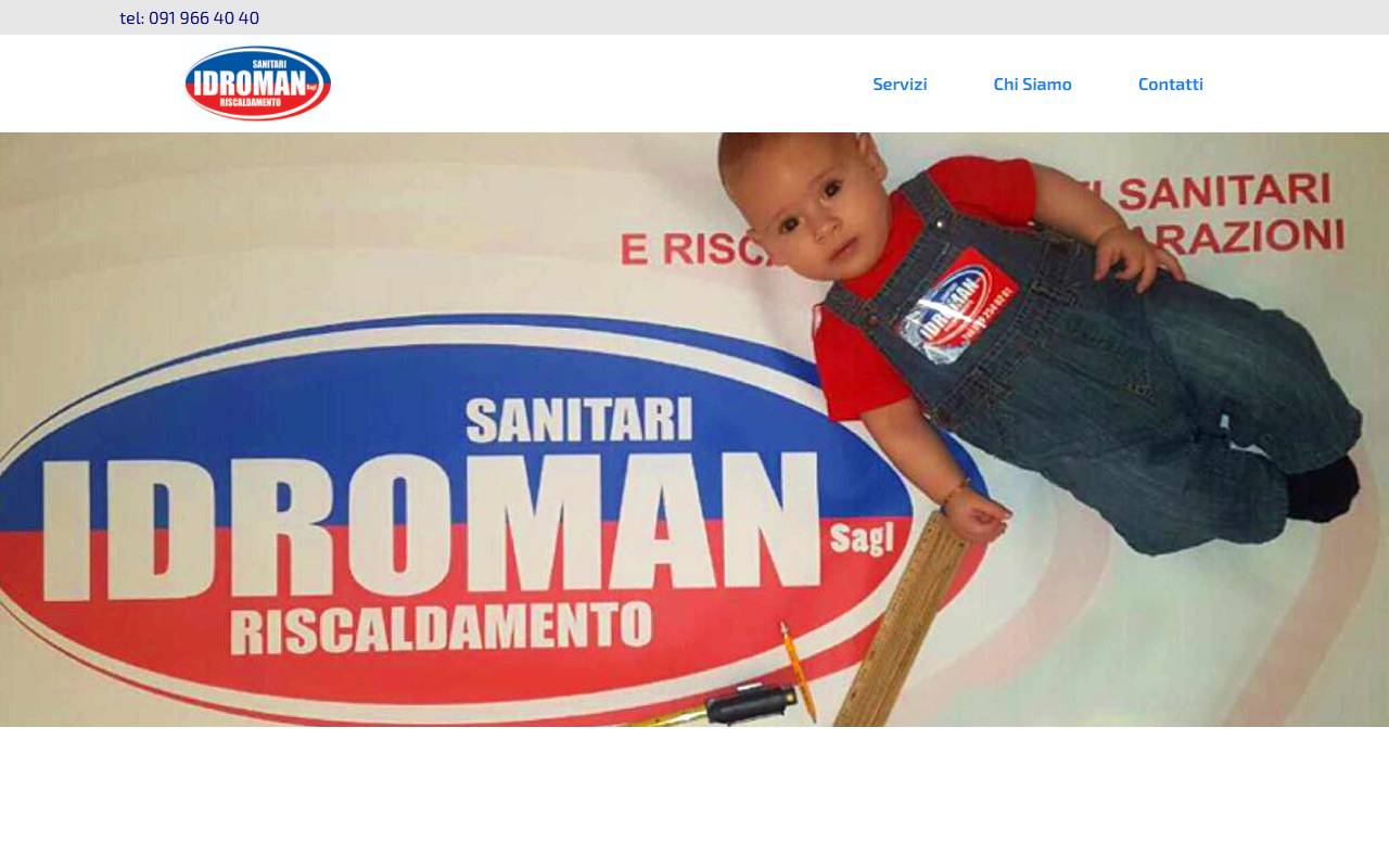 Anteprima del sito: Idroman Sagl
