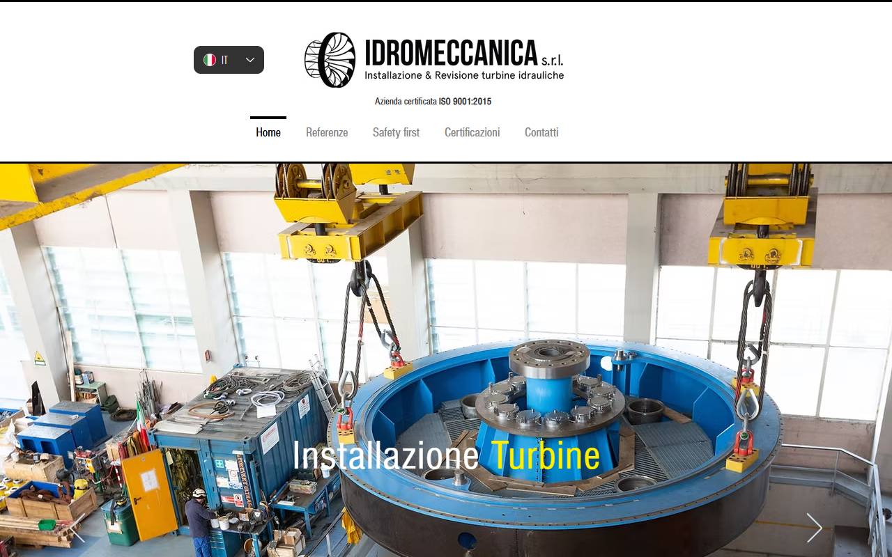 Anteprima del sito: IDROMECCANICA S.R.L., Cislago (VA), succursale di Lugano