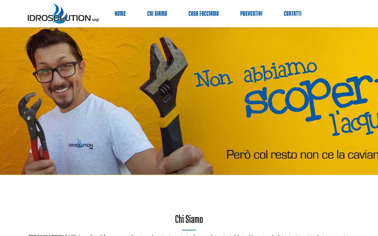 Anteprima del sito: Idrosolution Sagl