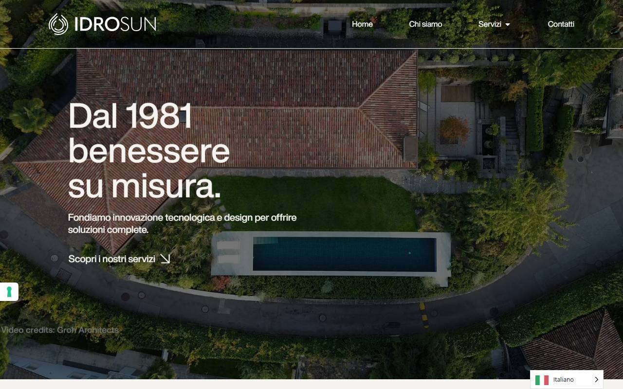 Anteprima del sito: Idrosun SA