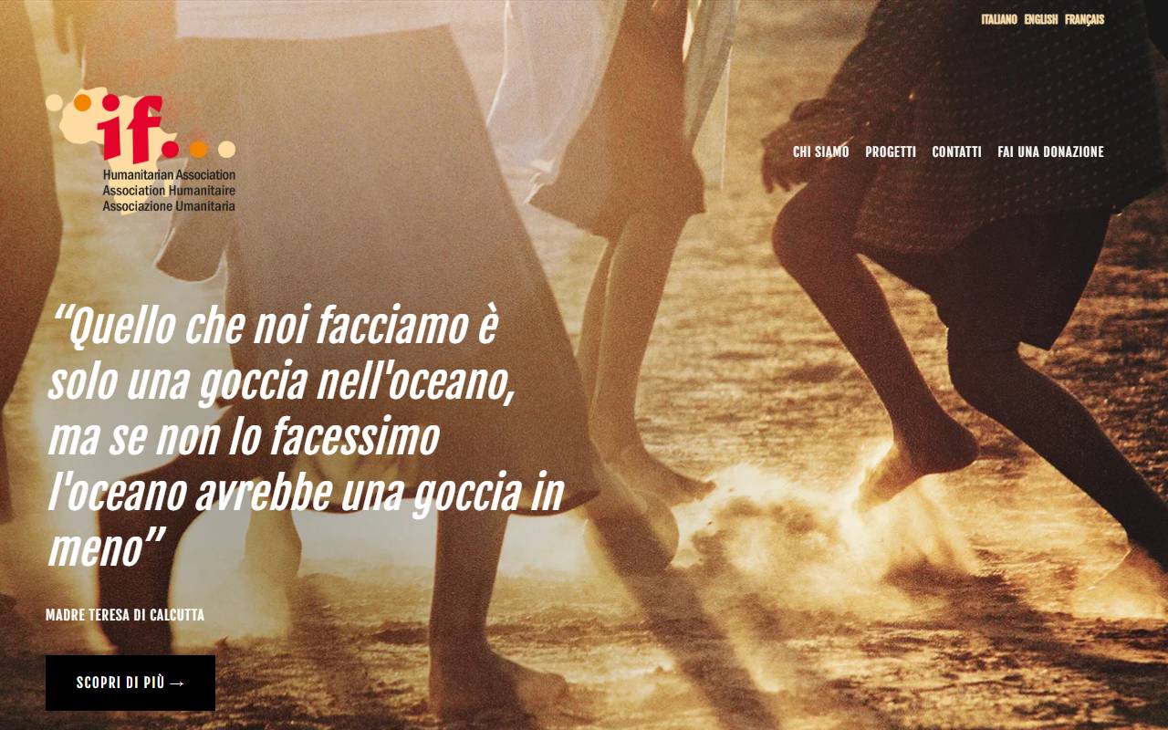 Anteprima del sito: ASSOCIAZIONE UMANITARIA "if..."