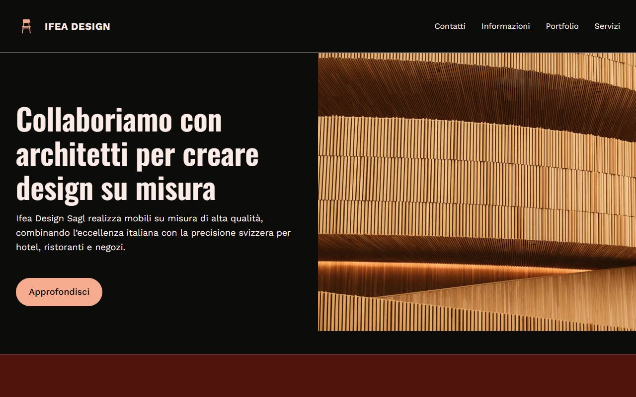 Anteprima del sito: IFEA DESIGN Sagl