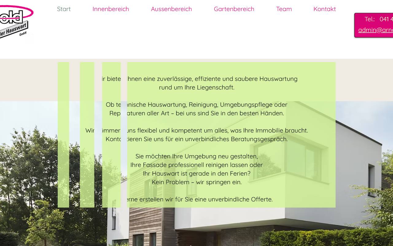 Anteprima del sito: I.M.H.-Ihr Mobiler Hauswart Sagl