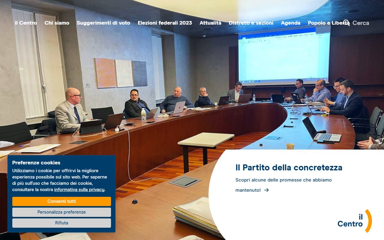 Anteprima del sito: Associazione "Il Centro"