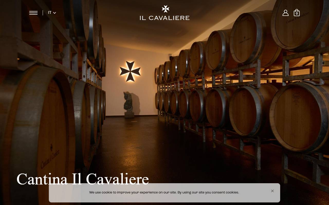 Anteprima del sito: CANTINA IL CAVALIERE SA