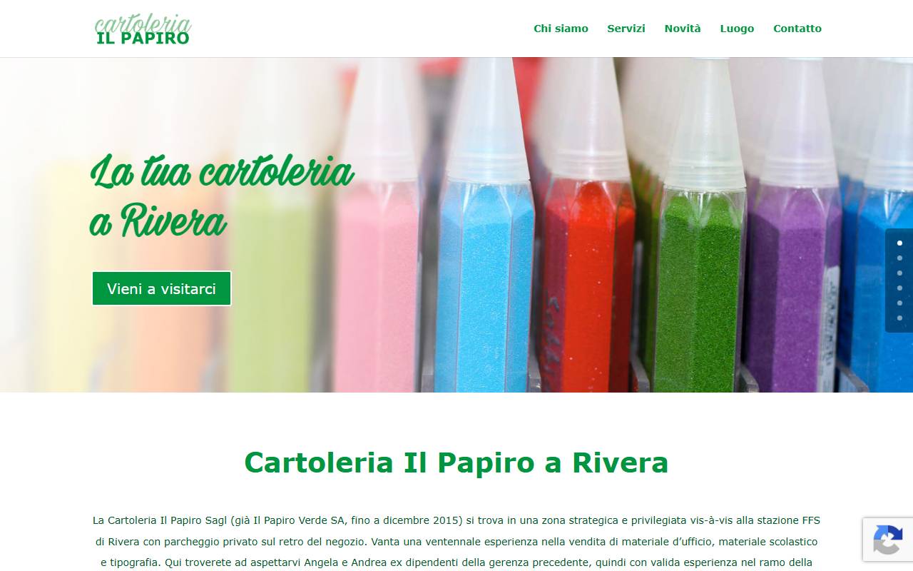 Anteprima del sito: Il Papiro Verde SA