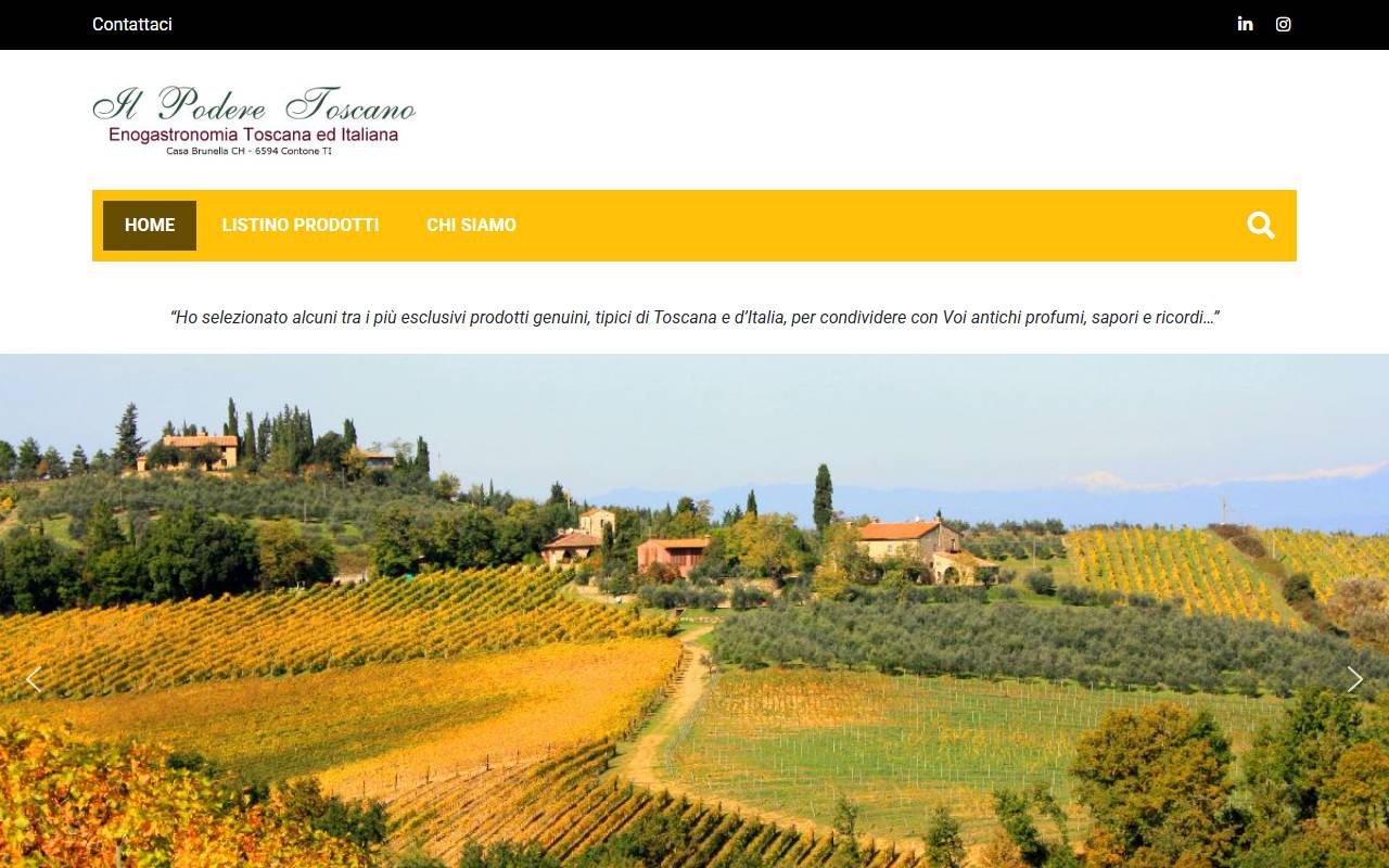 Anteprima del sito: Il Podere Toscano Sagl