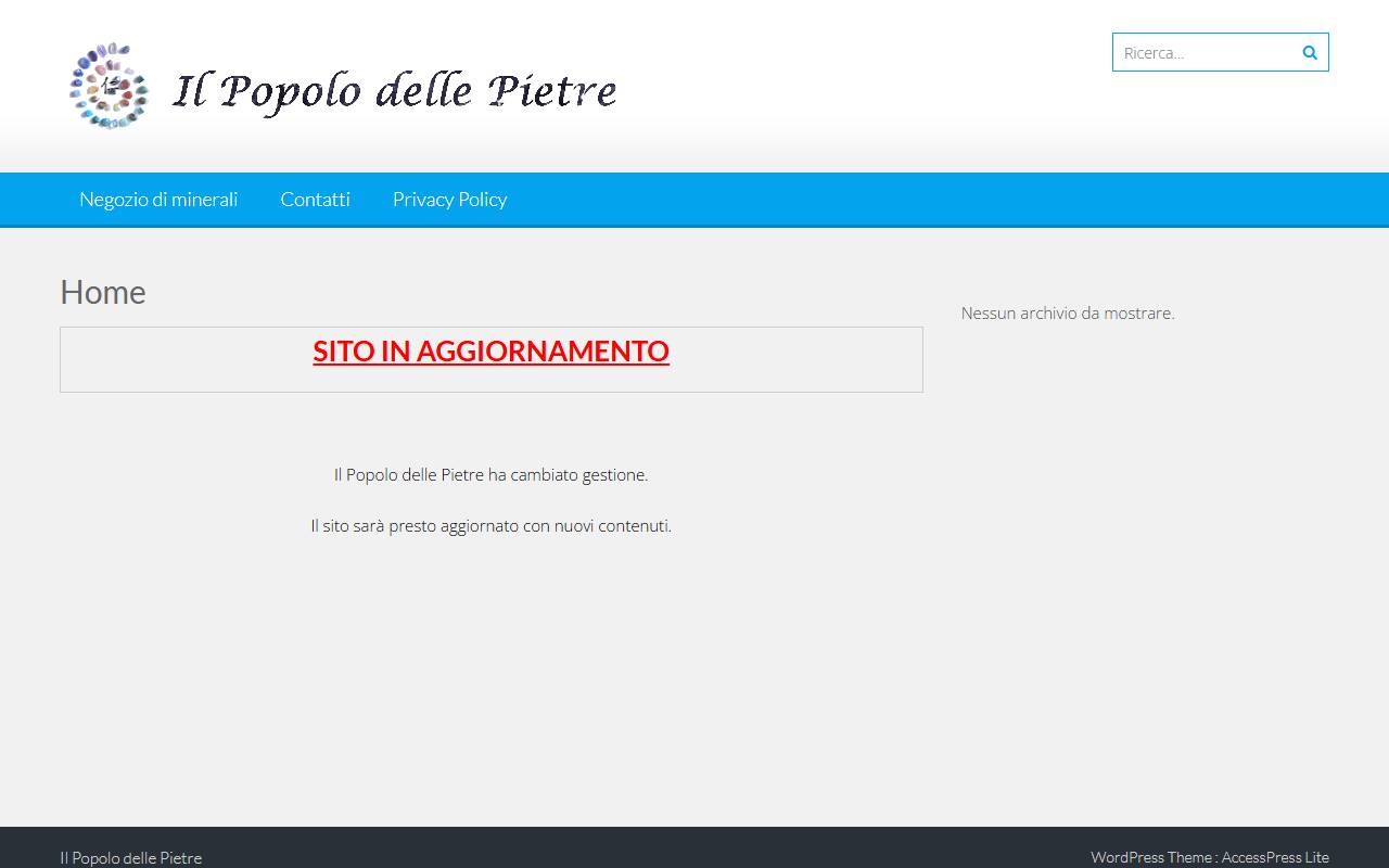 Anteprima del sito: Il Popolo delle Pietre Sagl