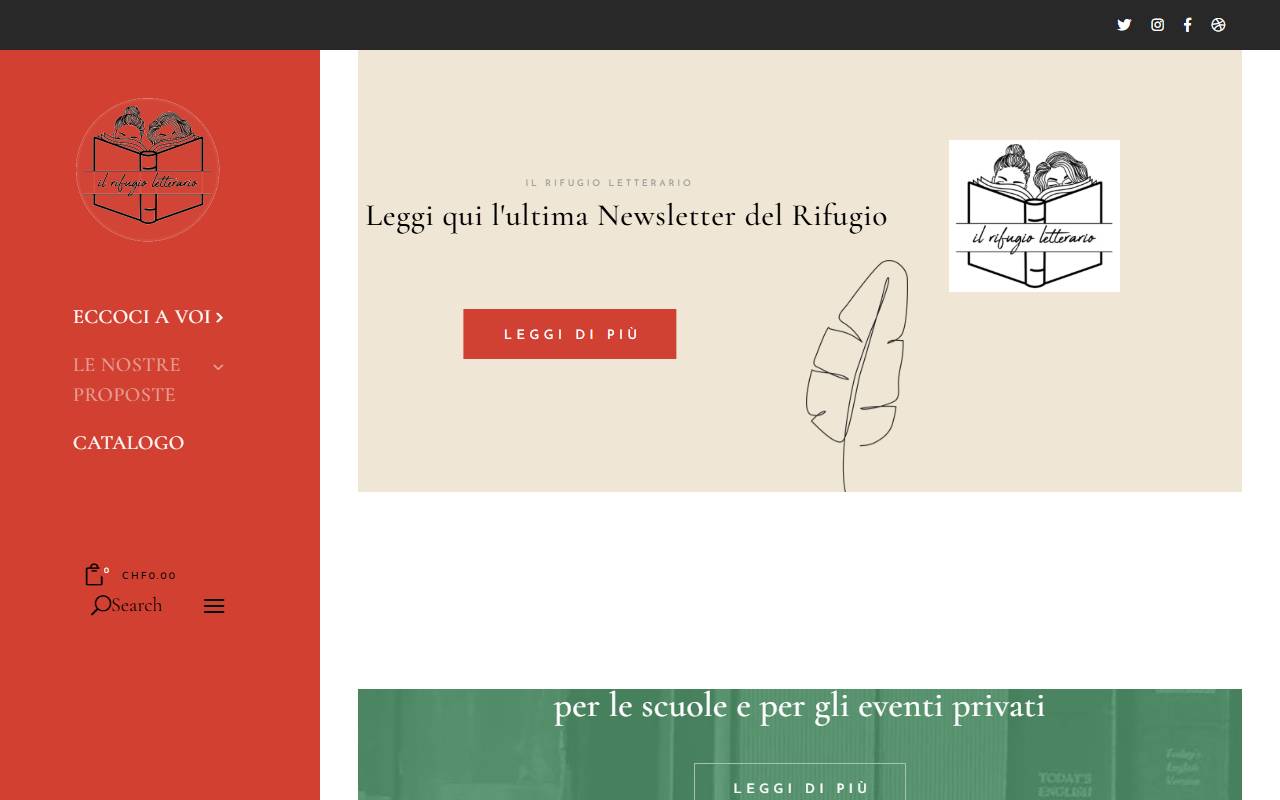 Anteprima del sito: Libreria Il Rifugio Letterario Sagl