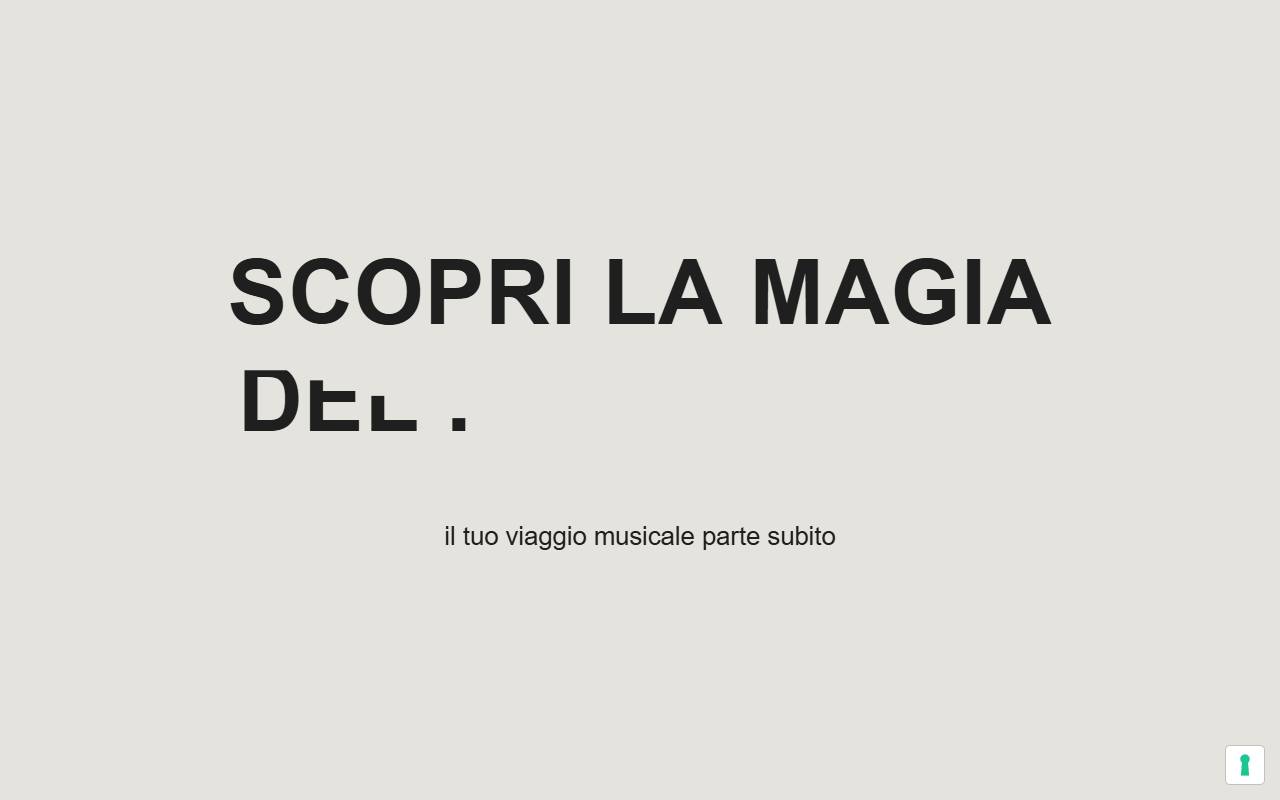 Anteprima del sito: Il Tasto vivo - Scuola di pianoforte SNC