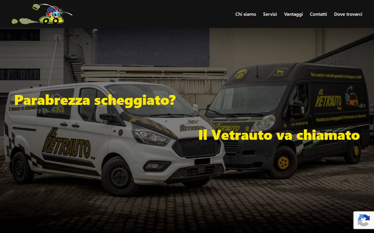 Anteprima del sito: Il Vetrauto Sagl
