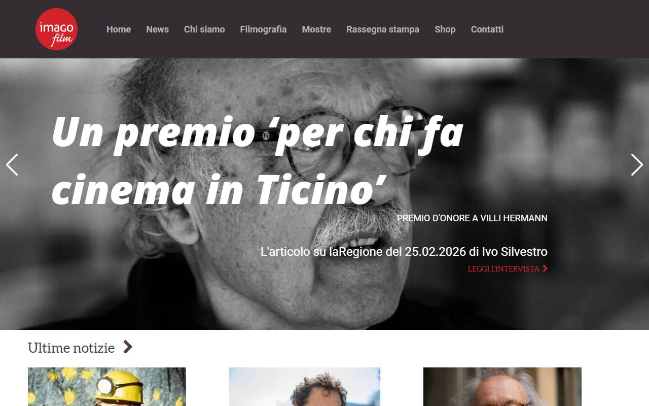 Anteprima del sito: Imago Film SA