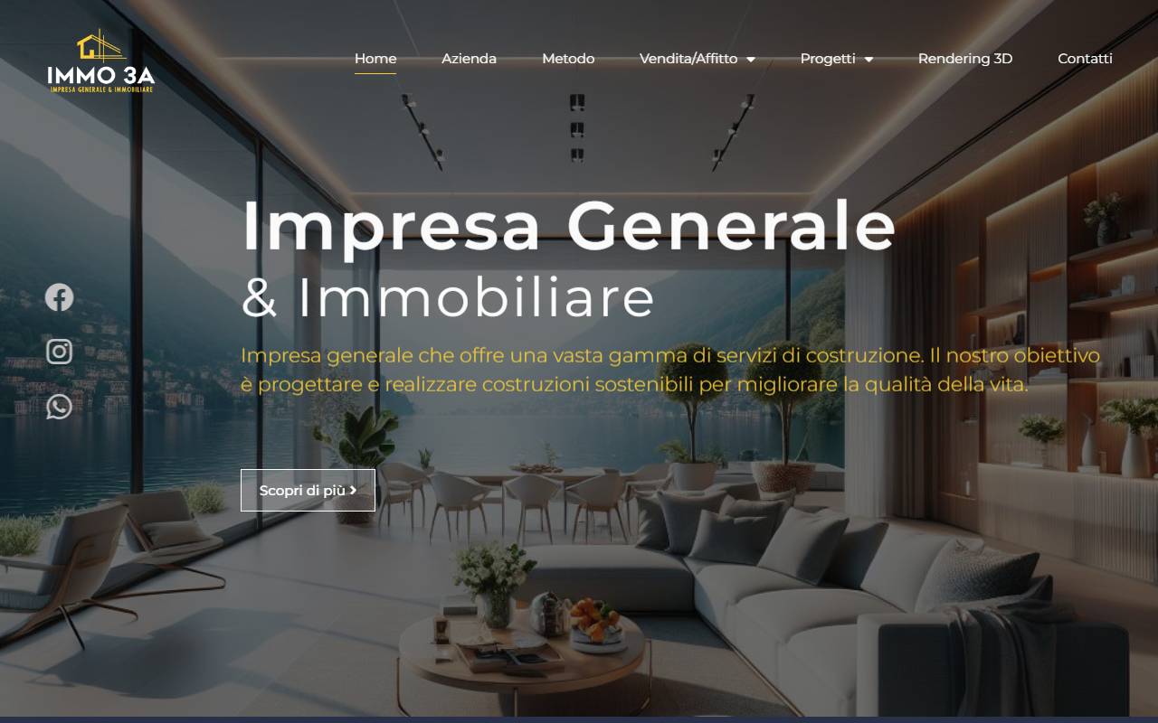 Anteprima del sito: IMMO 3A Sagl