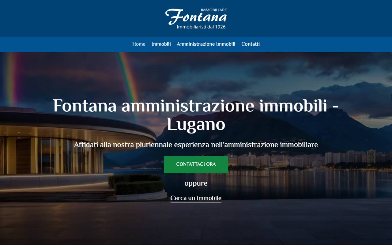 Anteprima del sito: Immobiliare Fontana SA