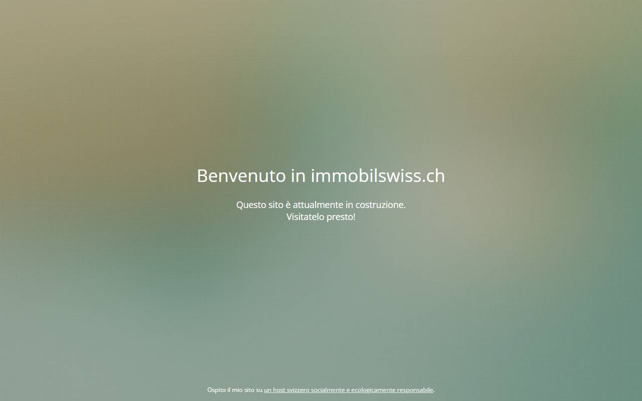Anteprima del sito: I.S. IMMOBIL SWISS SA