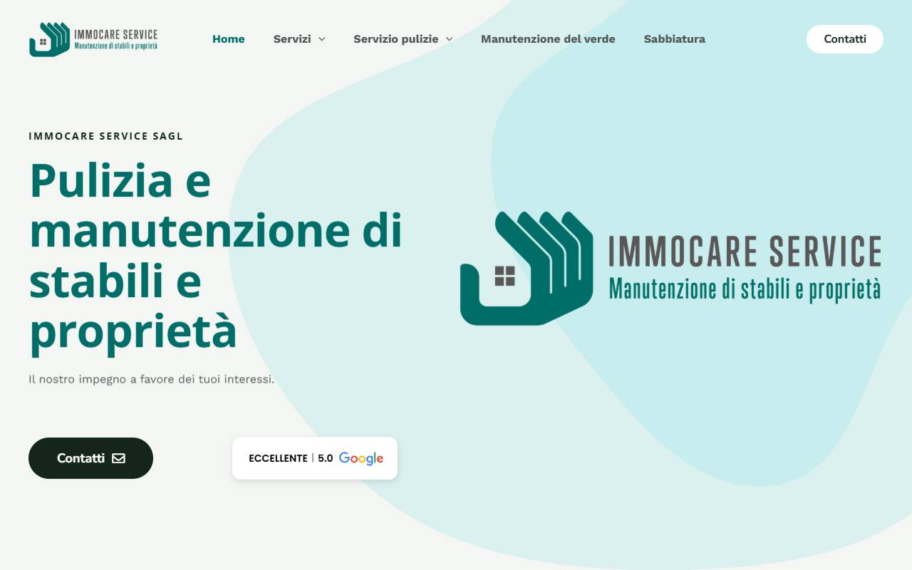 Anteprima del sito: IMMOCARE Service Sagl