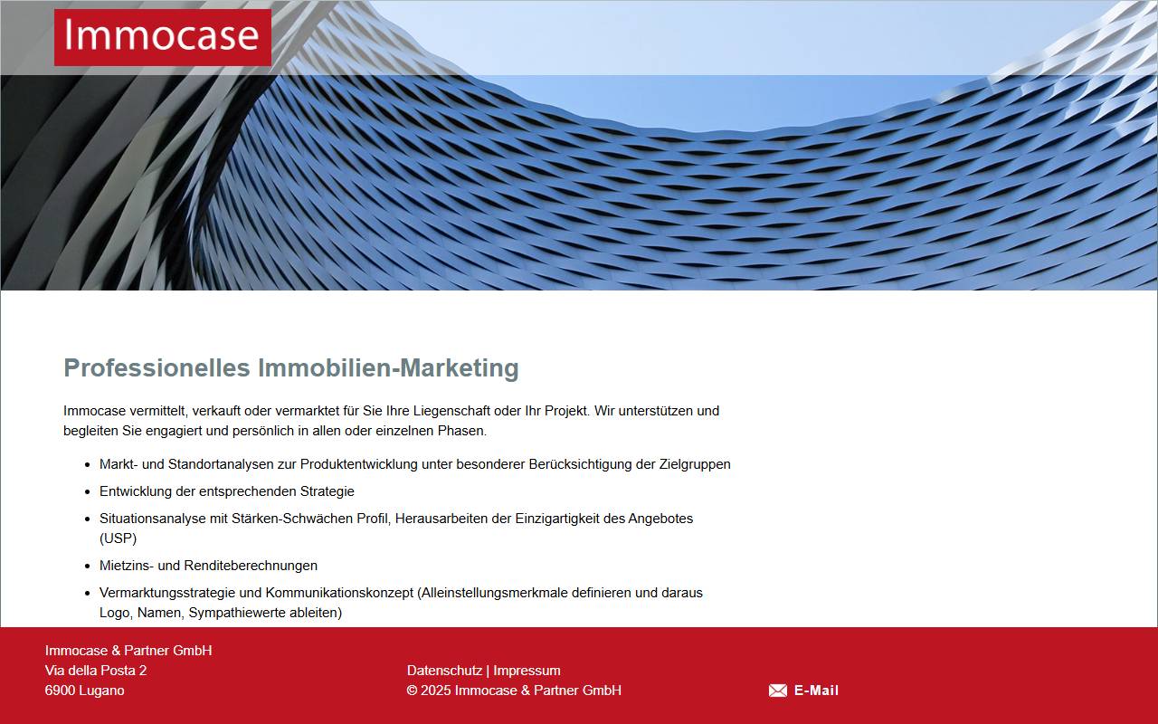 Anteprima del sito: Immocase & Partner GmbH