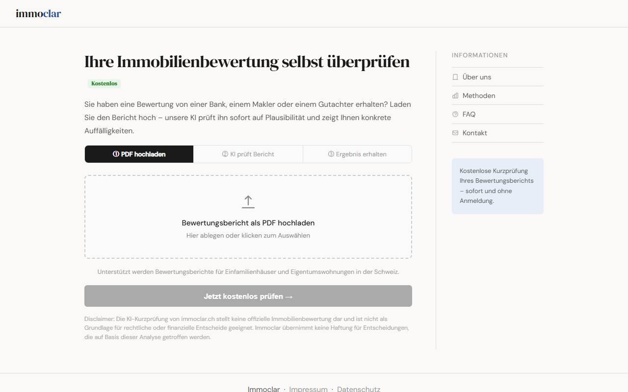 Anteprima del sito: IMMOCLAR SA
