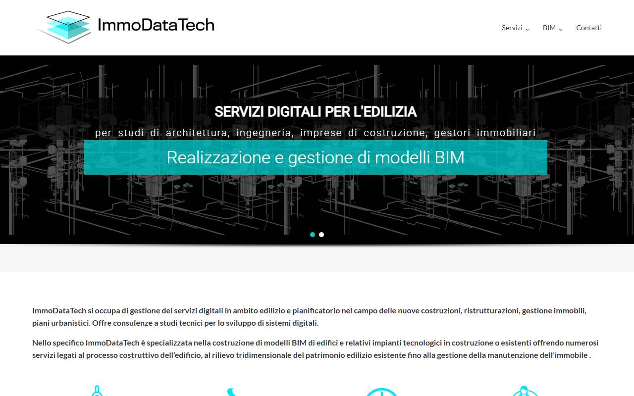 Anteprima del sito: IMMODATATECH Sagl