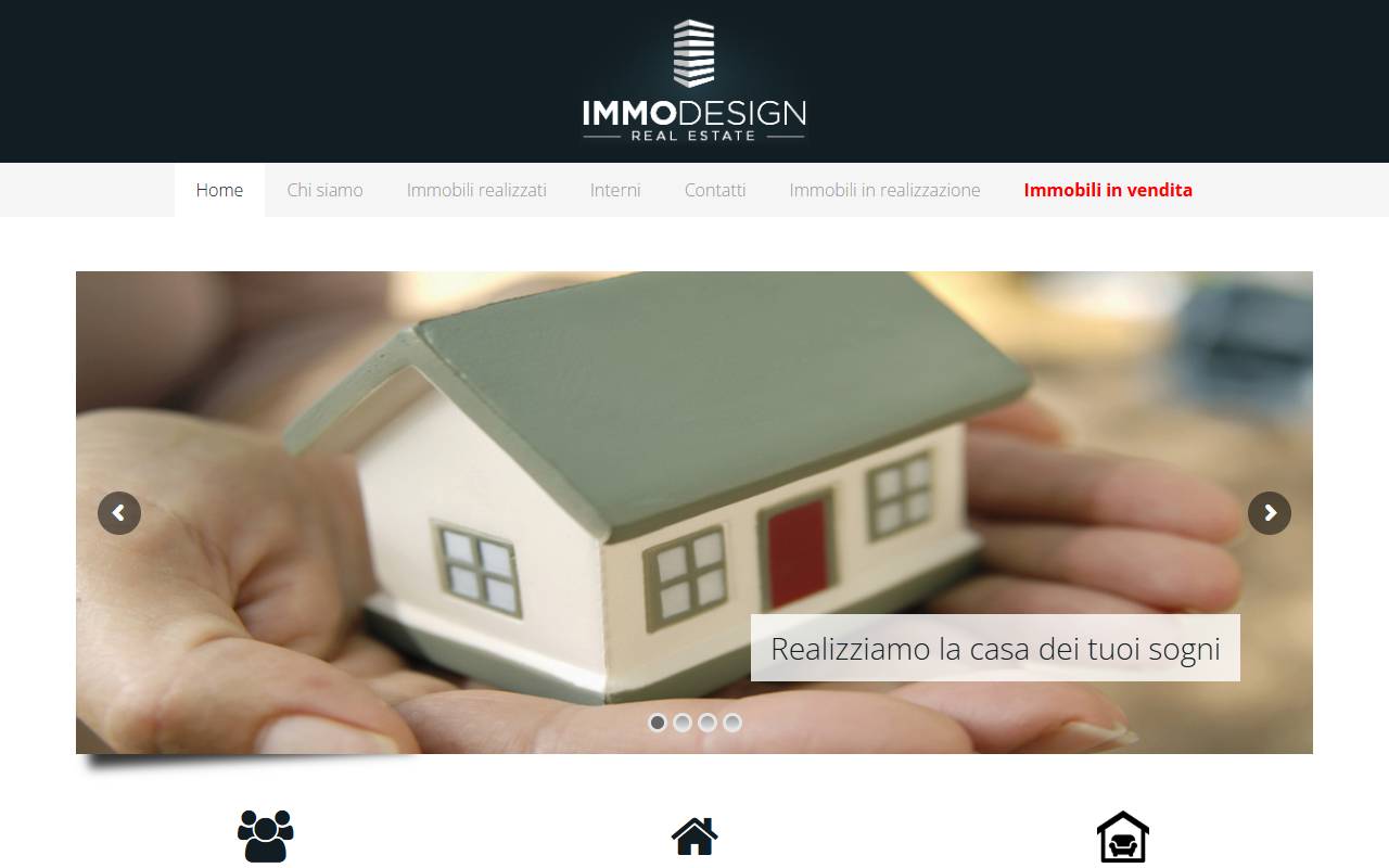 Anteprima del sito: Immodesign Real Estate Sagl