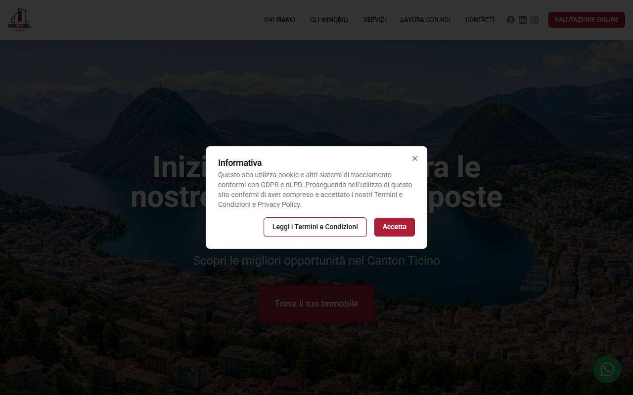 Anteprima del sito: Immo Global Swiss SA