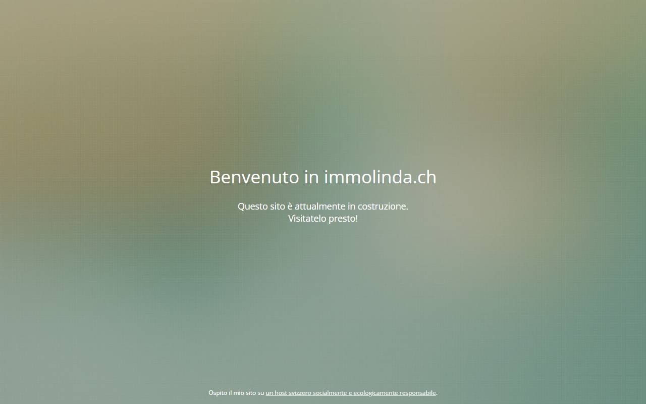Anteprima del sito: Immolinda SA