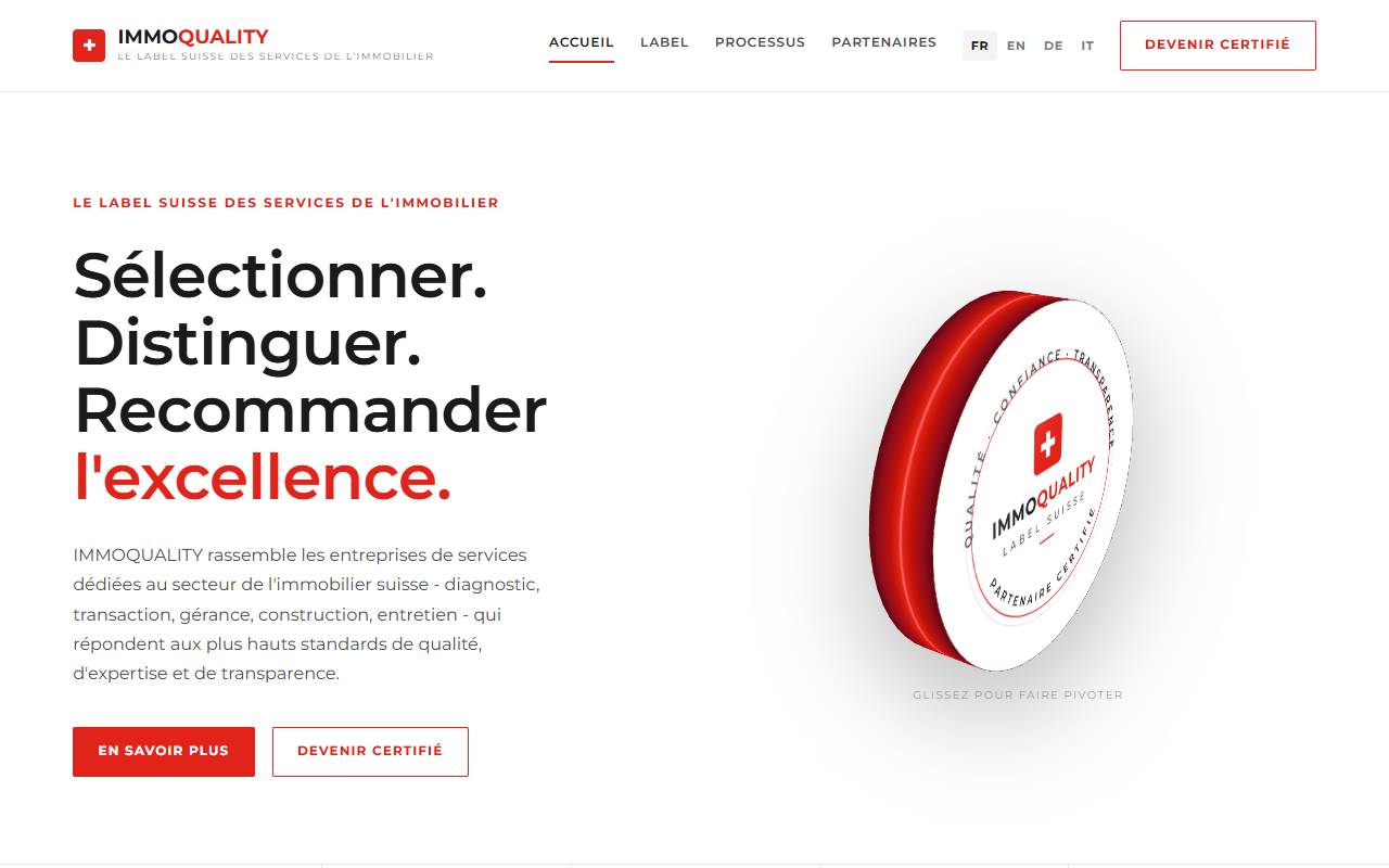 Anteprima del sito: Immoquality SA