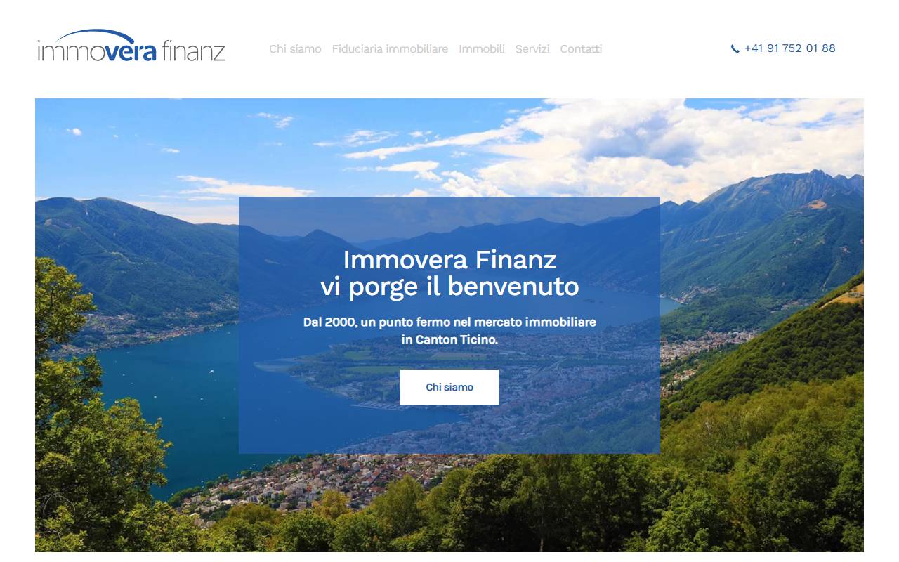 Anteprima del sito: Immovera Finanz SA