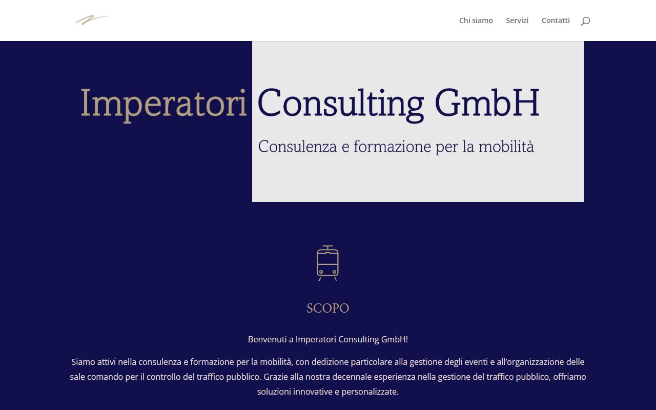 Anteprima del sito: Imperatori Consulting GmbH