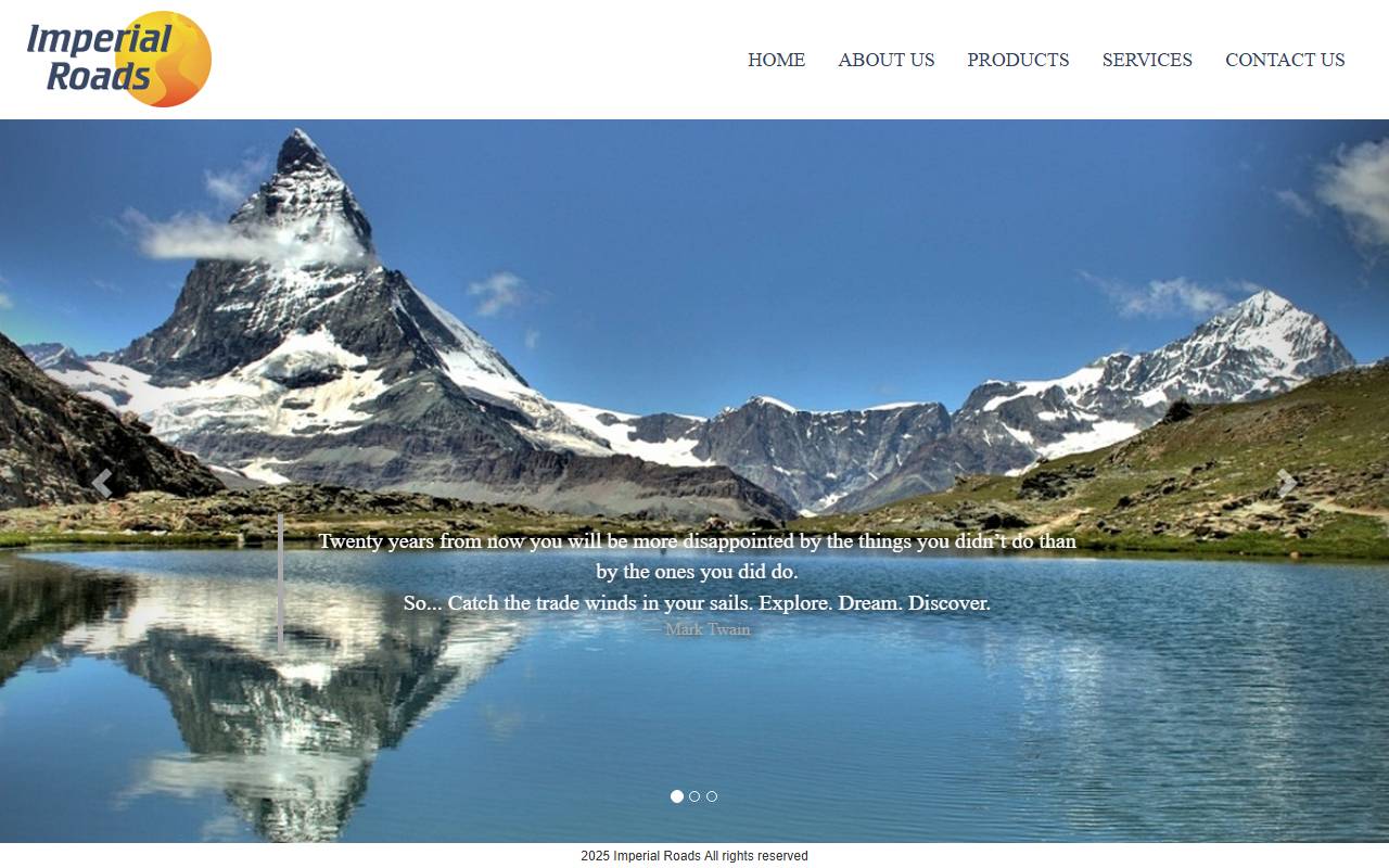 Anteprima del sito: Imperial Roads International Ltd