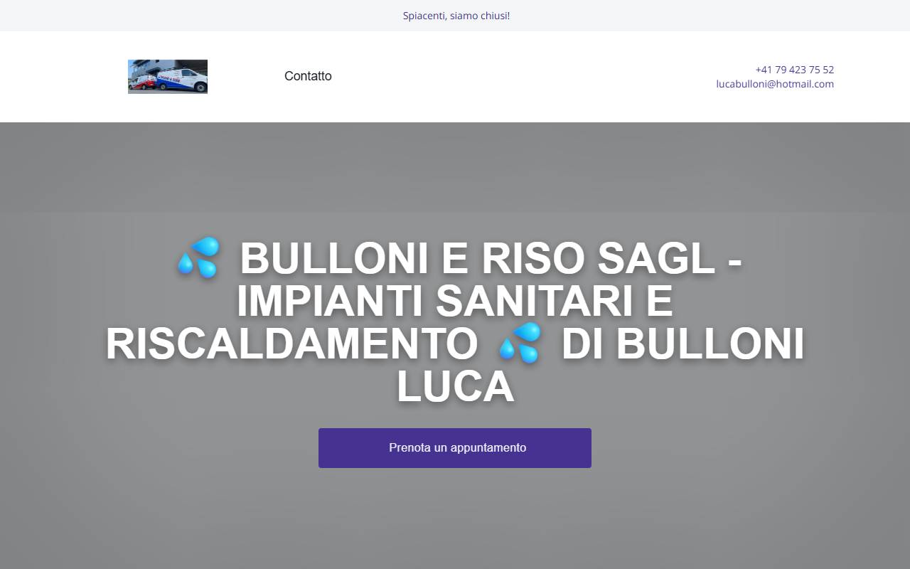 Anteprima del sito: Bulloni & Riso Sagl