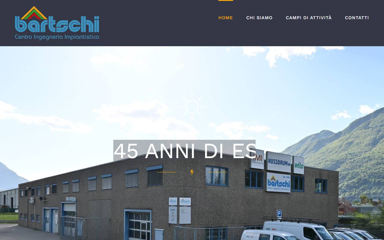 Anteprima del sito: Bärtschi SA Centro Ingegneria Impiantistica
