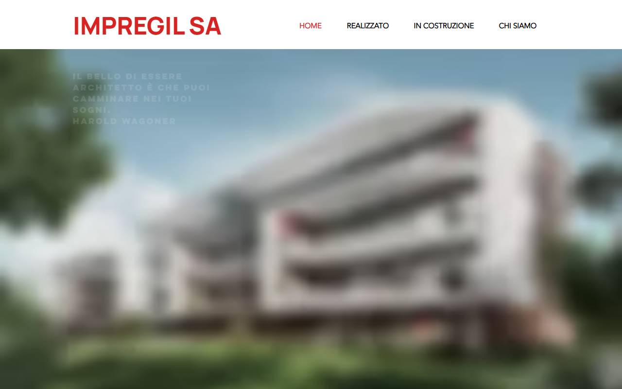 Anteprima del sito: Impregil SA