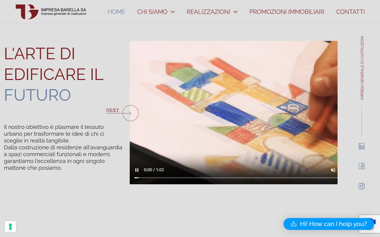 Anteprima del sito: Impresa Barella SA