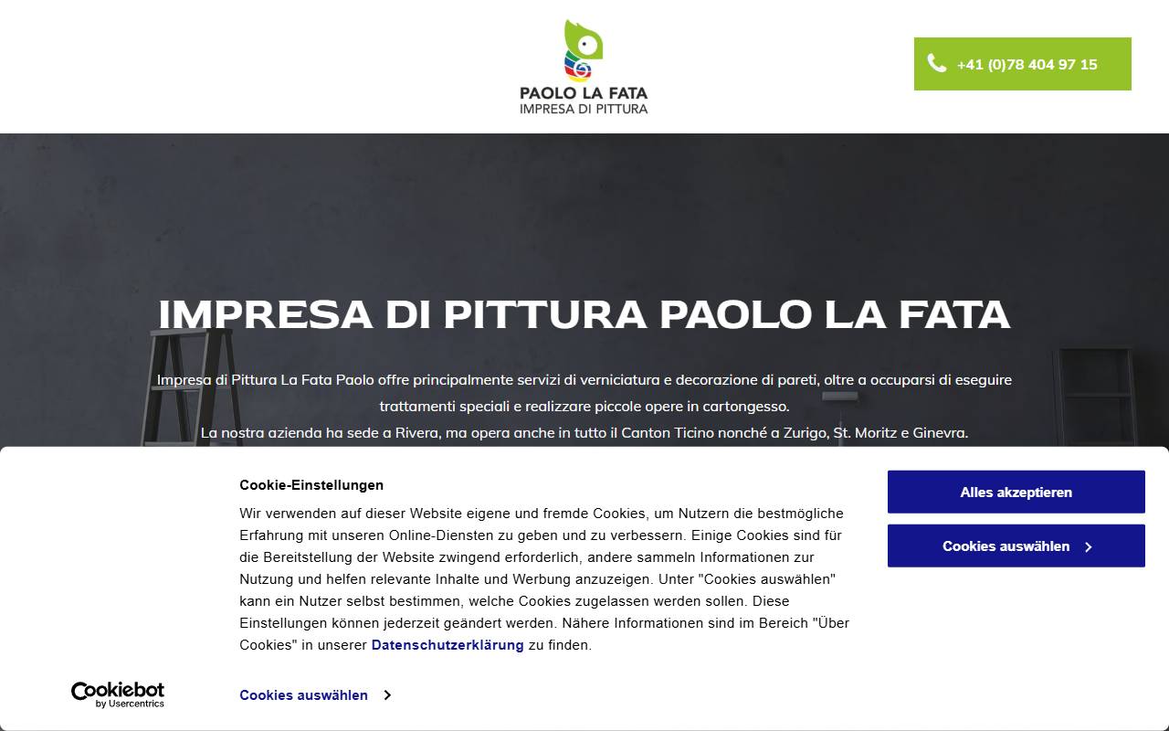 Anteprima del sito: IMPRESA DI PITTURA LA FATA PAOLO