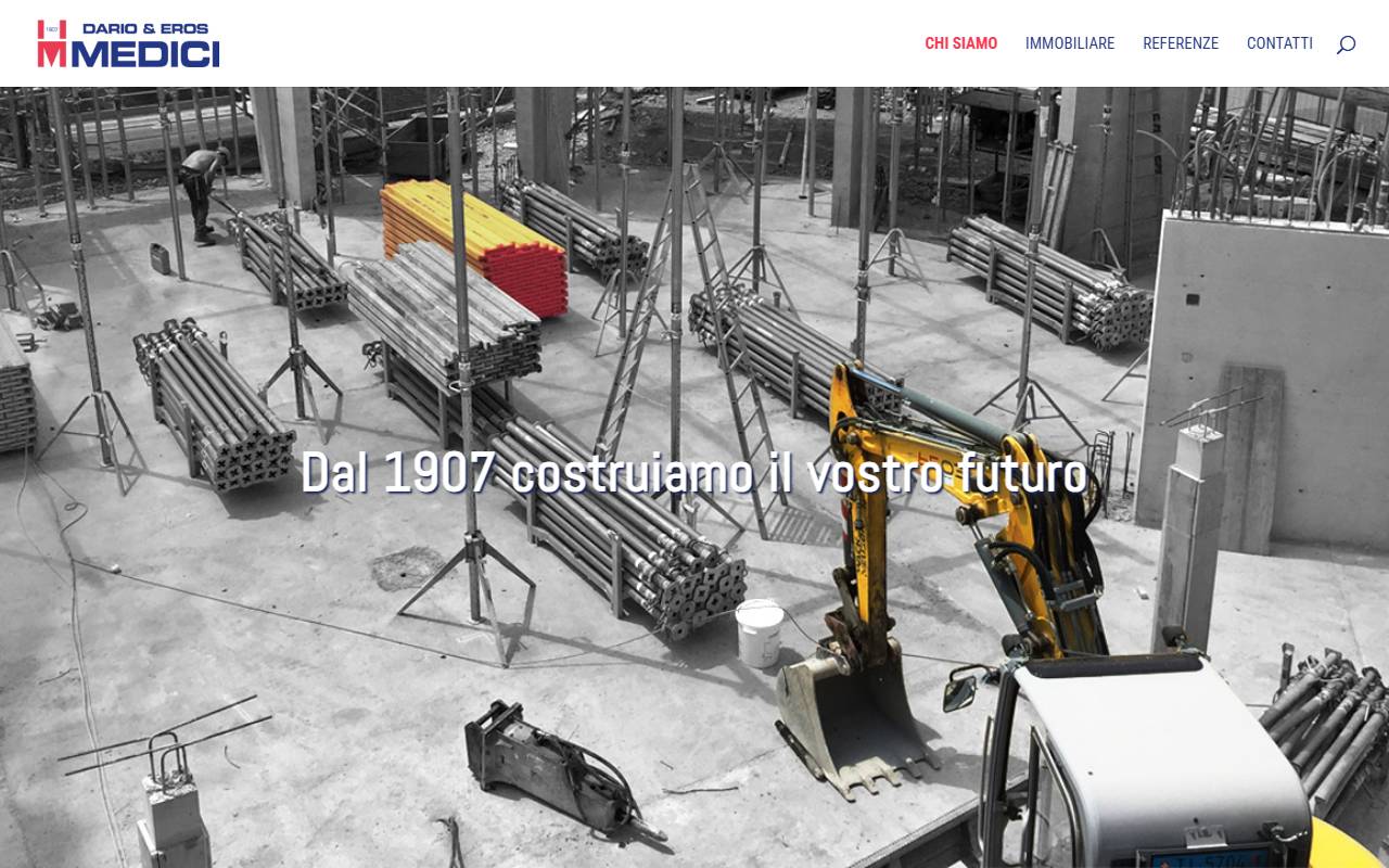 Anteprima del sito: Medici Dario ed Eros Impresa Costruzioni SA, filiale di Morbio Inferiore